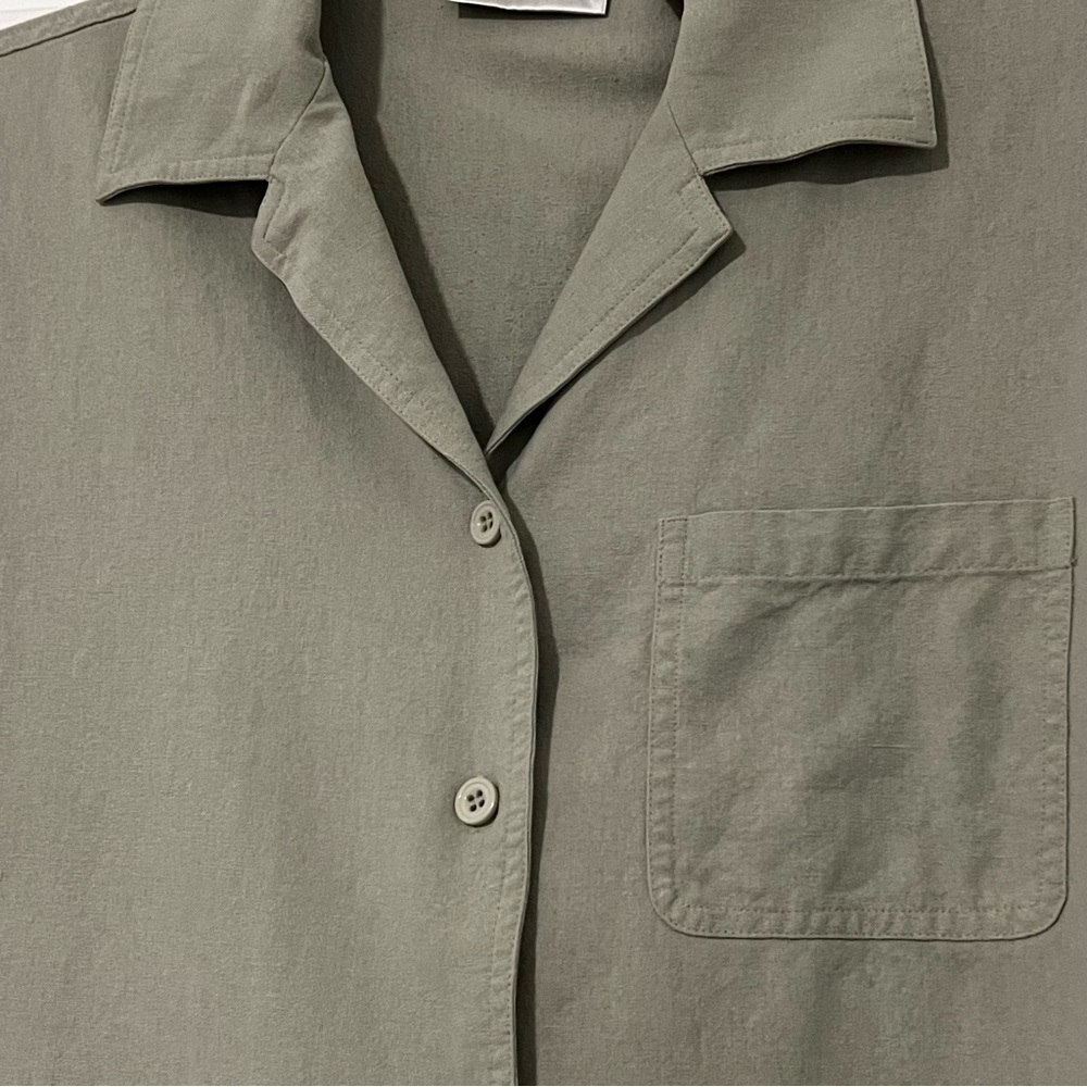 DRAPERS & DAMONS button down blouse and cardigan medium - Picture 6 of 10